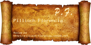 Pillisch Florencia névjegykártya